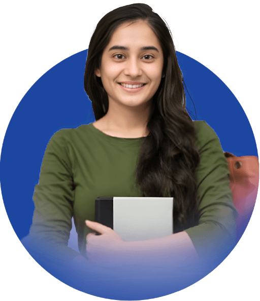 Girl holding books